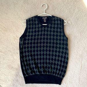 H&M cotton argyle vest